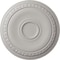 Ekena Millwork Caputo Ceiling Medallion (Fits Canopies up to 6"), Hnd-Painted Ultra Pure White, 24 1/4"OD x 1 1/2"P CM24CAUWF - alternate 1